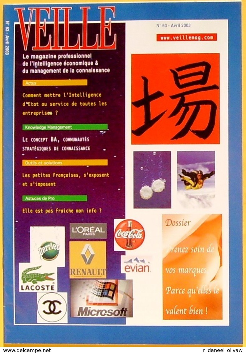 Veille N° 63 - Avril 2003 (TBE+) - Informatique