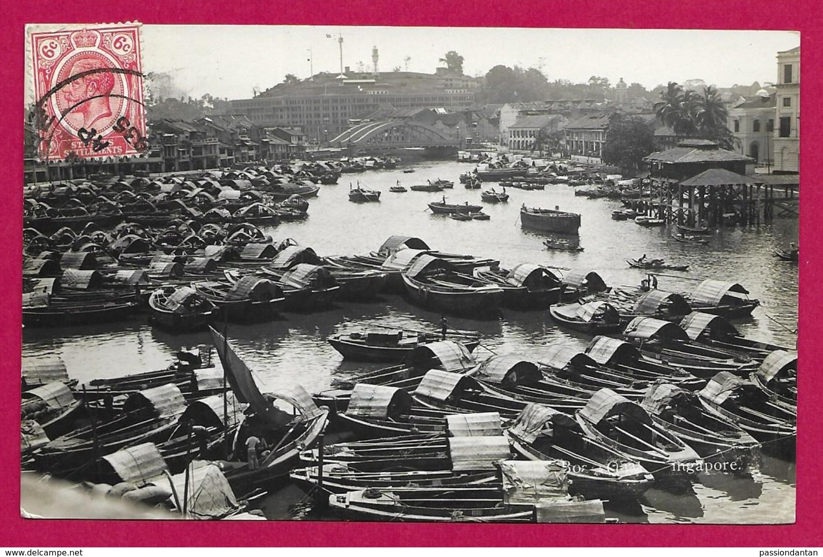 Carte Photo Asie - Singapour - Boat Quay Singapore - Singapore