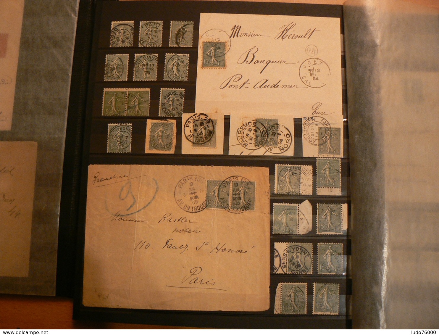 LOT COLLECTION / FRANCE ENTRE N° 107 ET 148 OBL / LETTRES ET TIMBRES/ 20 PHOTOS / VOIR DETAIL