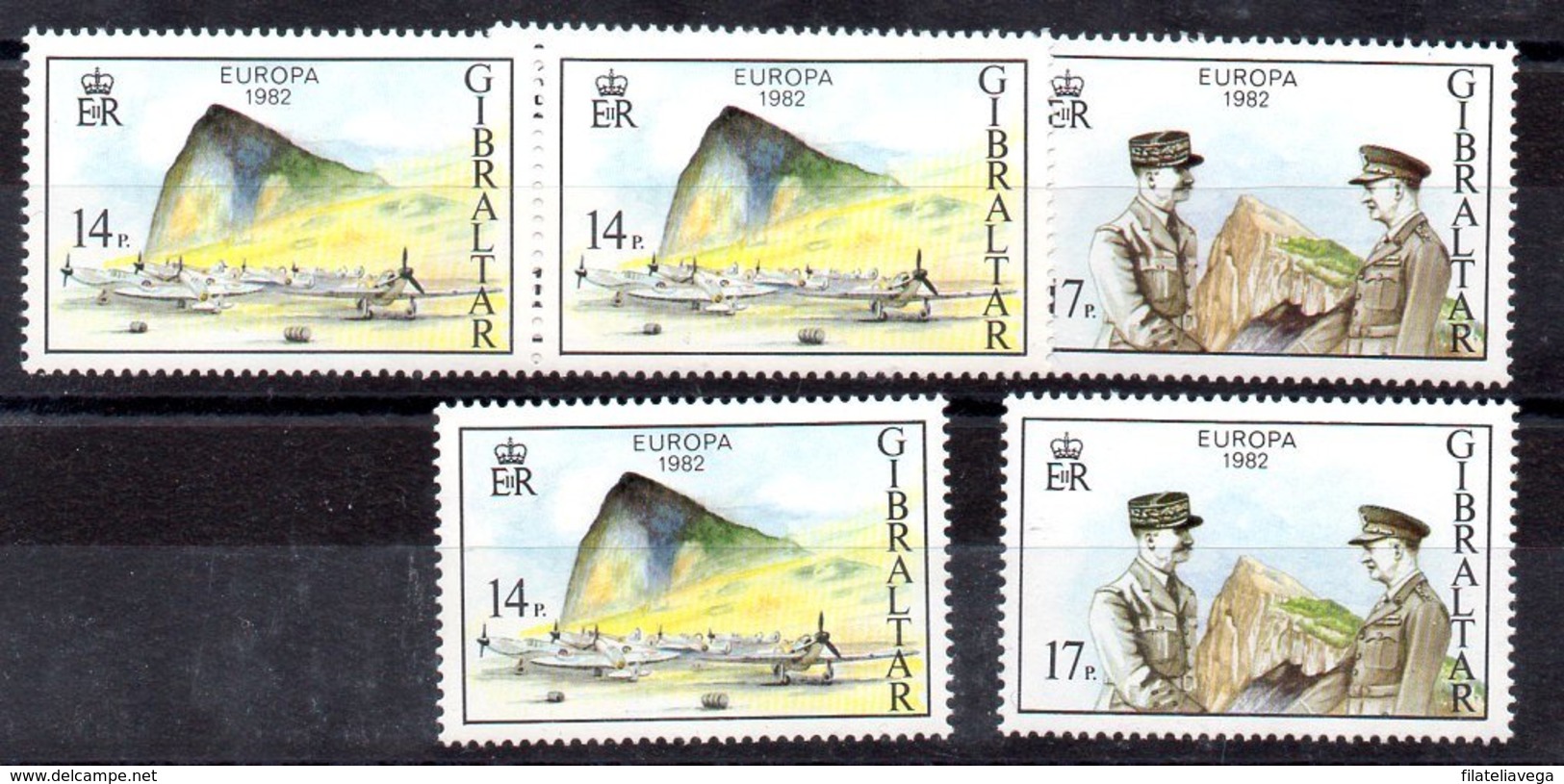 3 Series De Gibraltar N ºYvert 458/59 ** - Gibraltar