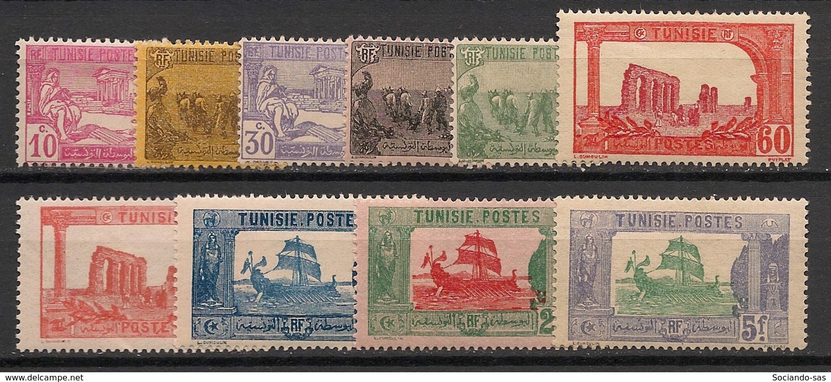 Tunisie - 1923-26 - N°Yv. 100 à 109 - Série Complète - Neuf * / MH VF - Neufs