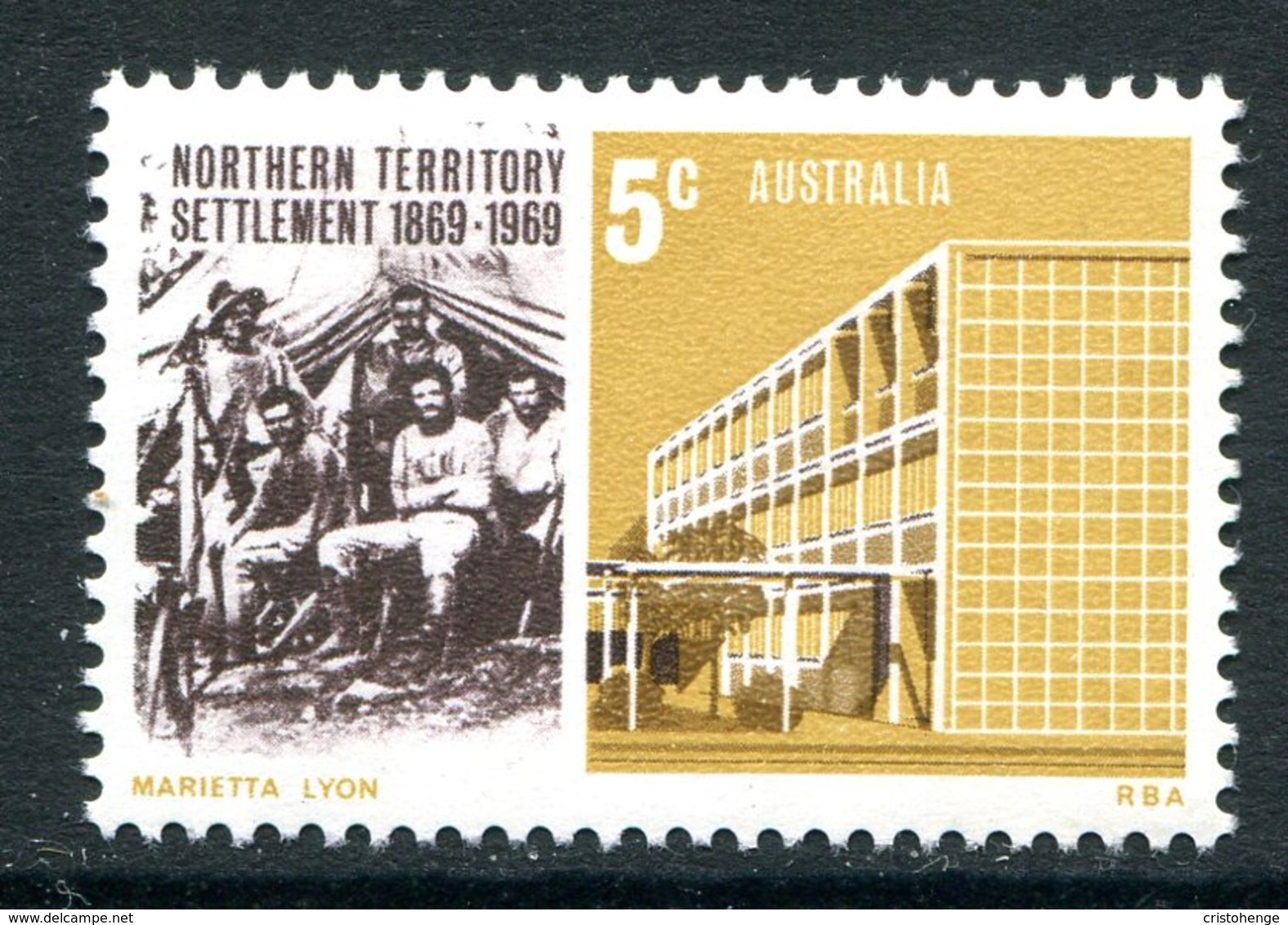 Australia 1969 Centenary Of Northern Territory Settlement MNH (SG 437) - Mint Stamps