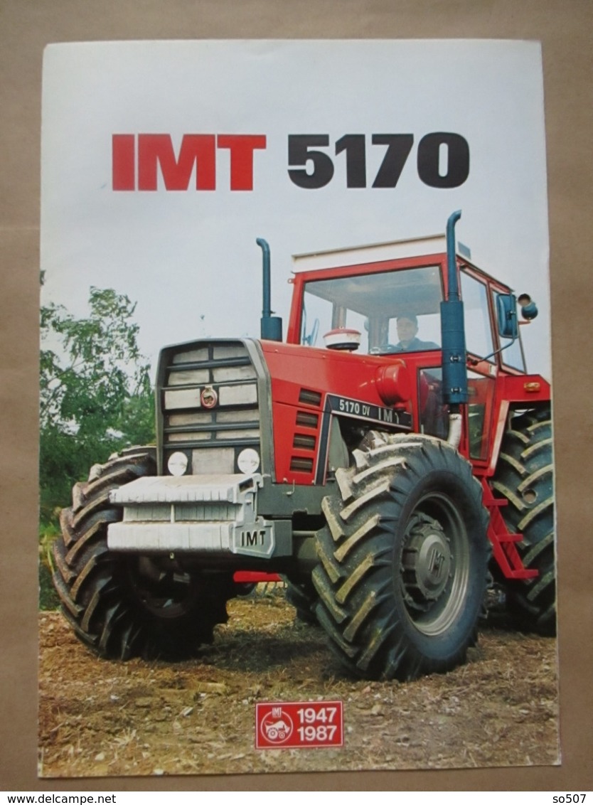 IMT 5170 / 5173 Tractor Brochure,Prospect,Traktor,Industry Of Agricultural Machines,Tractors,Belgrade,Yugoslavia - Tractores