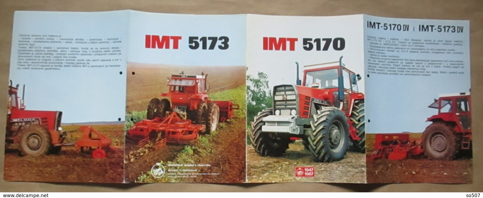 IMT 5170 / 5173 Tractor Brochure,Prospect,Traktor,Industry of Agricultural Machines,Tractors,Belgrade,Yugoslavia