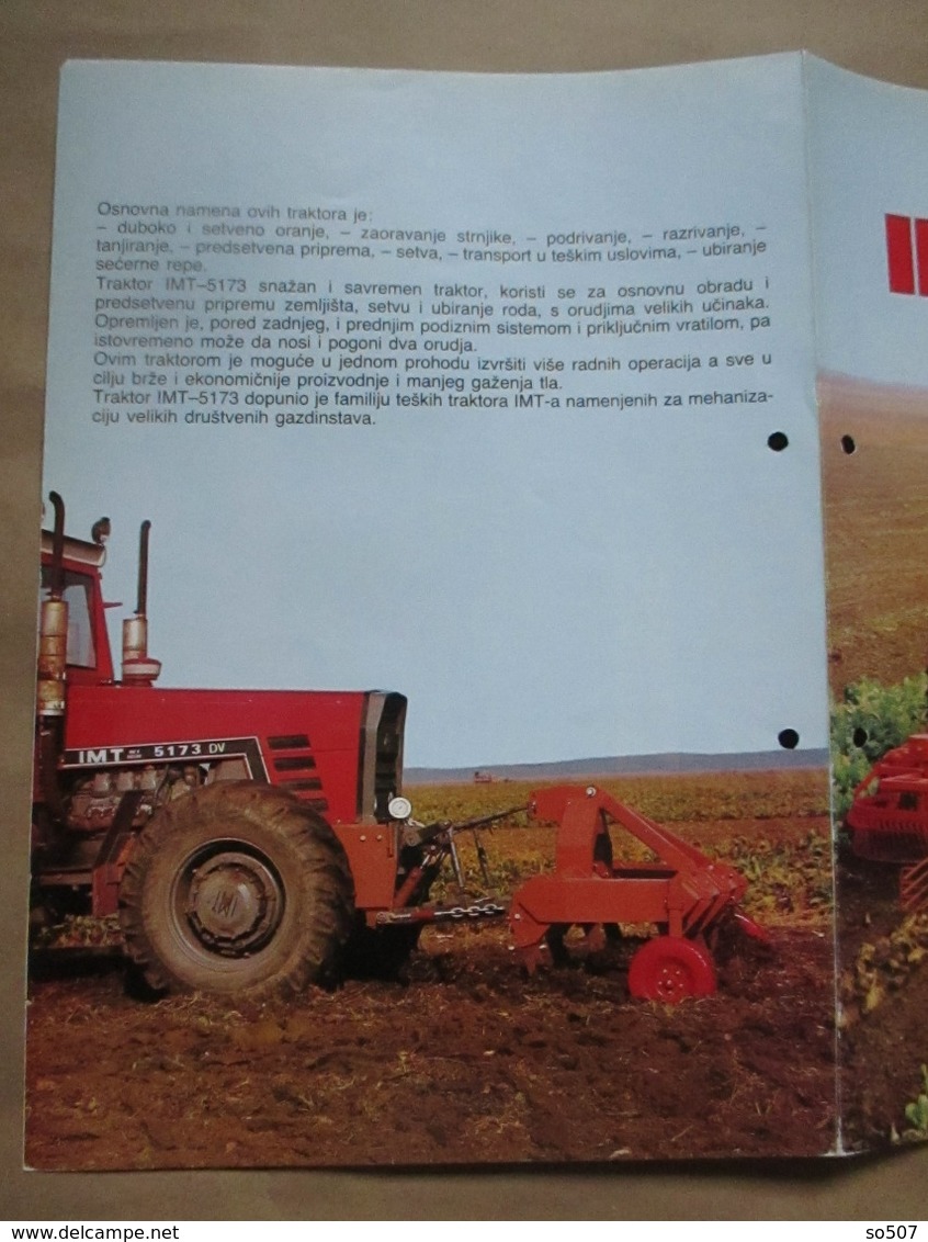 IMT 5170 / 5173 Tractor Brochure,Prospect,Traktor,Industry of Agricultural Machines,Tractors,Belgrade,Yugoslavia