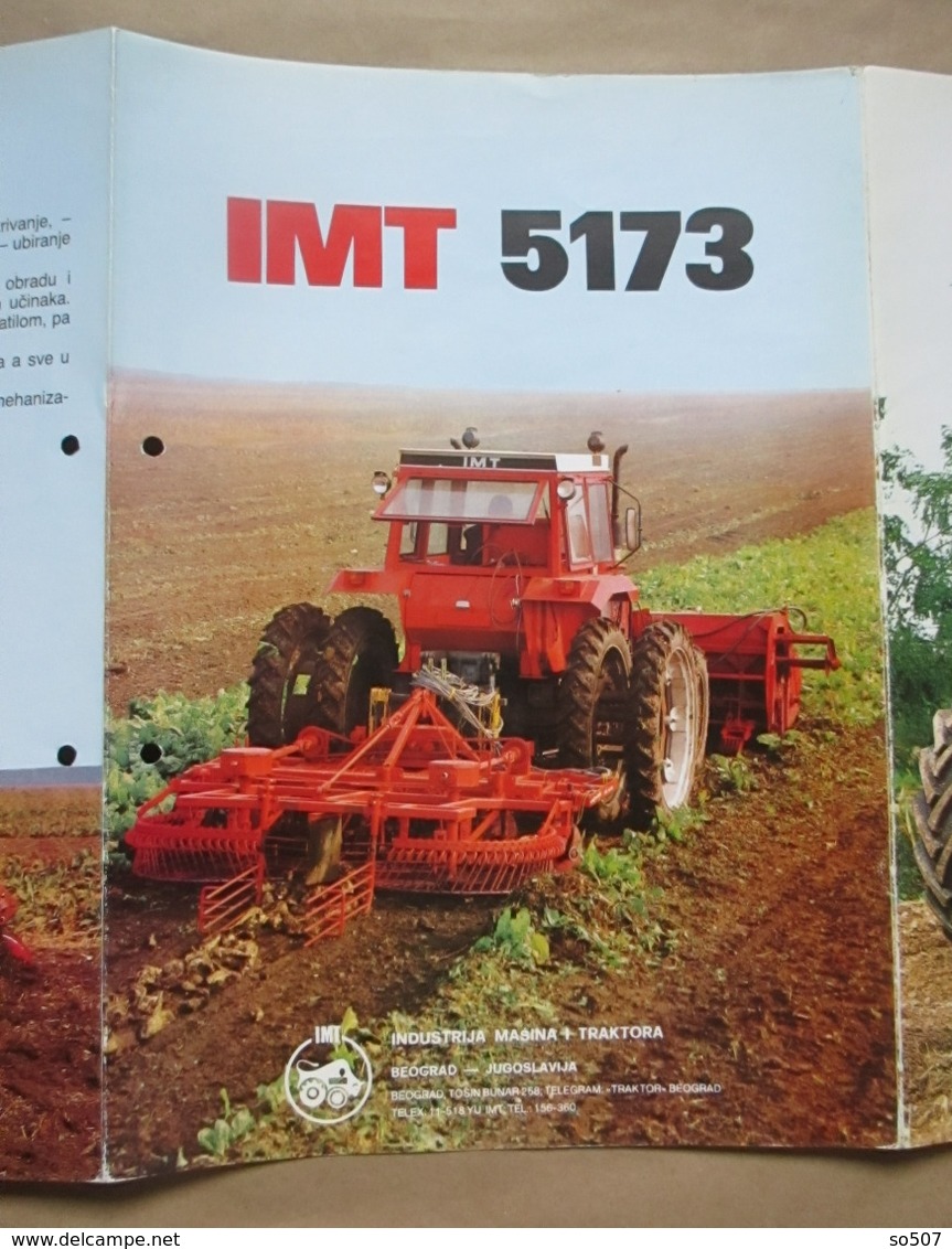 IMT 5170 / 5173 Tractor Brochure,Prospect,Traktor,Industry of Agricultural Machines,Tractors,Belgrade,Yugoslavia