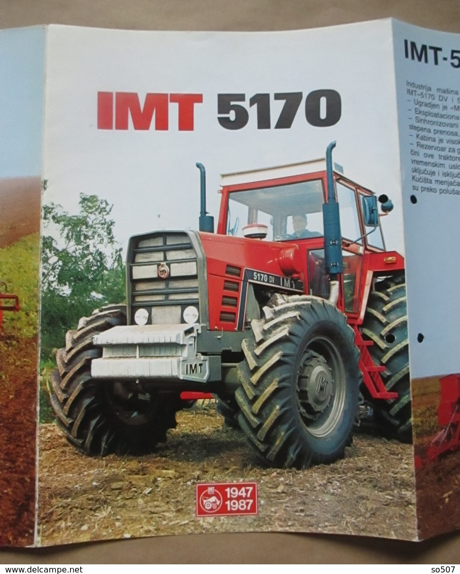 IMT 5170 / 5173 Tractor Brochure,Prospect,Traktor,Industry of Agricultural Machines,Tractors,Belgrade,Yugoslavia