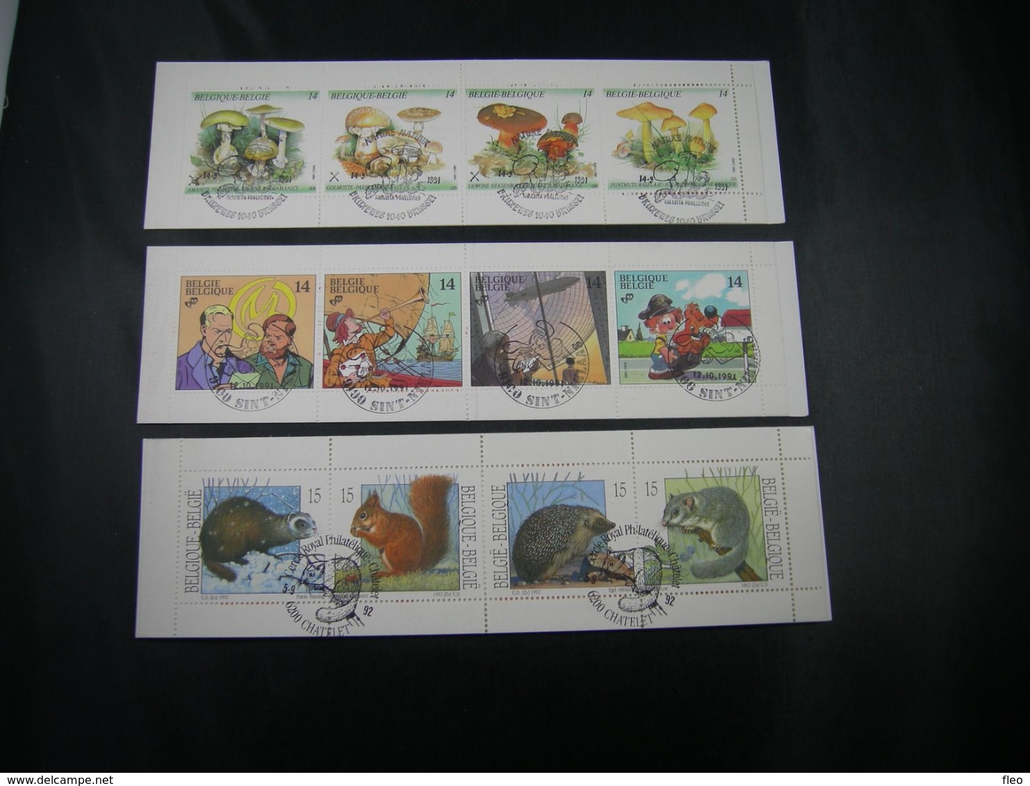 BELG.1991 B21 & B22 & B23 MNH Met/avec Gomme & 1°jour/dag Cachets/stempels ,heel Mooi / Trés Belle - 1991-2000