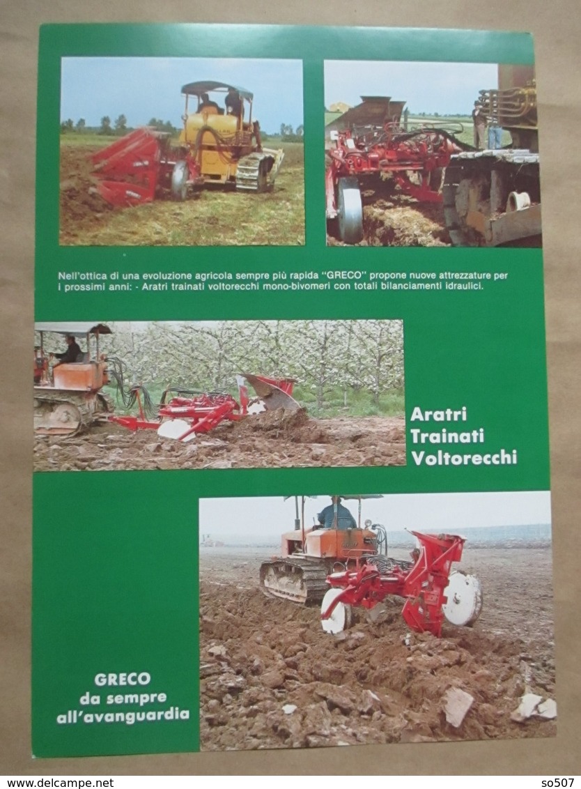 Greco Machine-Types Of Fiat Tractor, Agricultural Machines- Catalog, Prospekt, Brochure- Italy - Tracteurs