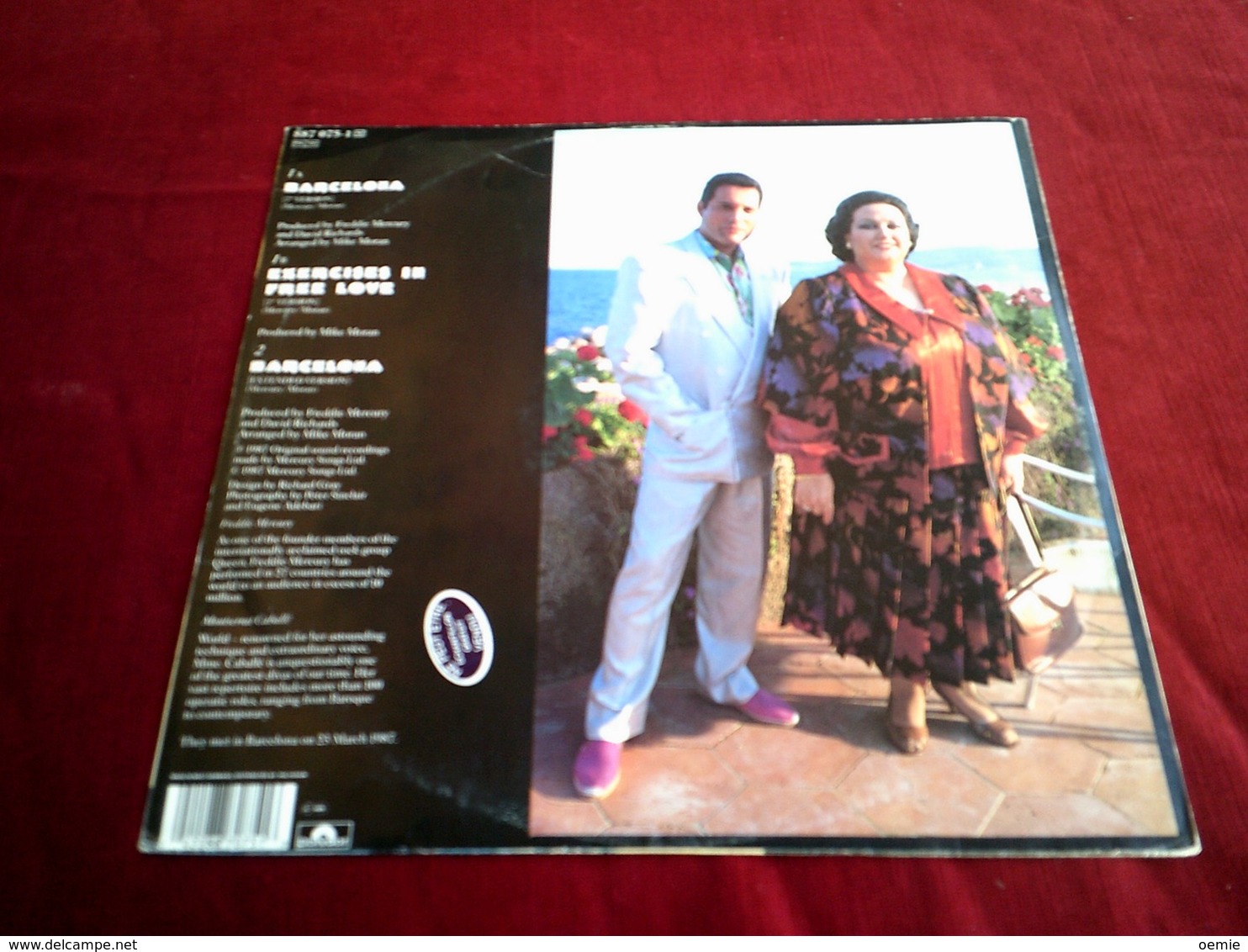 FREDDIE MERCURIE  & MONTSERRAT GABALLE  (QUEEN)  ° BARCELONA  / ORIGINALE  1987 - 45 Rpm - Maxi-Singles