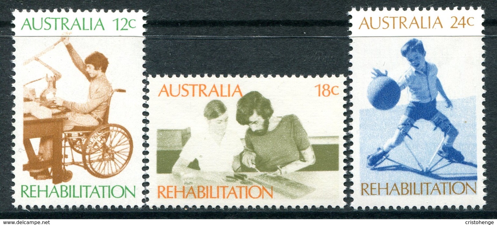 Australia 1972 Rehabilitation Of The Disabled Set MNH (SG 514-516) - Mint Stamps