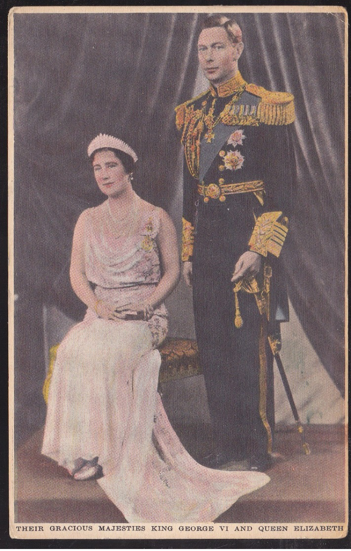 01988 - Their Gracious Majesties King George VI And Queen Elizabeth - Familles Royales