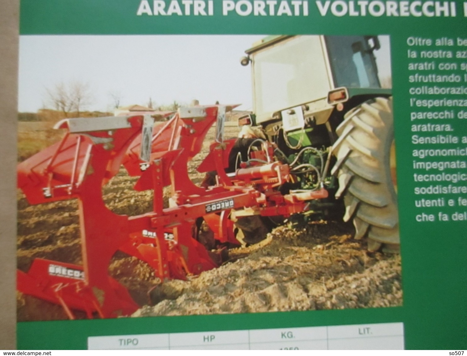 Greco Machine-Types Of Fiat Tractor, Agricultural Machines- Catalog, Prospekt, Brochure- Italy - Tractors