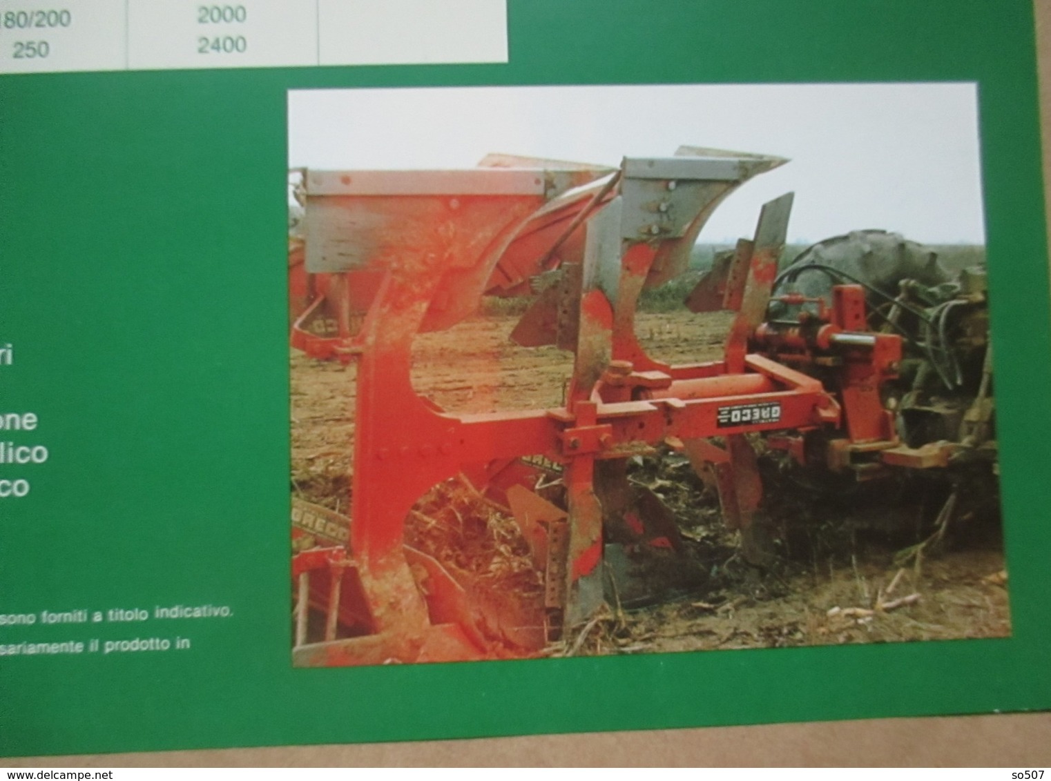 Greco Machine-Types Of Fiat Tractor, Agricultural Machines- Catalog, Prospekt, Brochure- Italy - Trattori