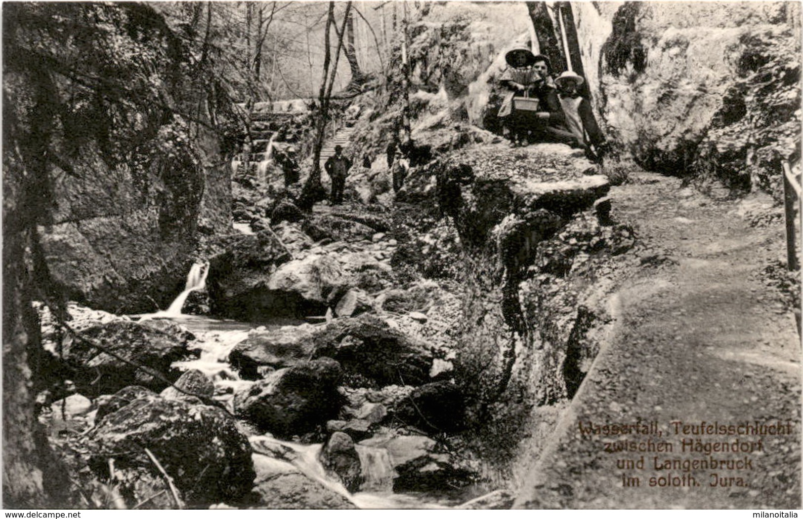 Wasserfall, Teufelsschlucht Zwischen Hägendorf Und Langenbruck Im Soloth. Jura - Autres & Non Classés