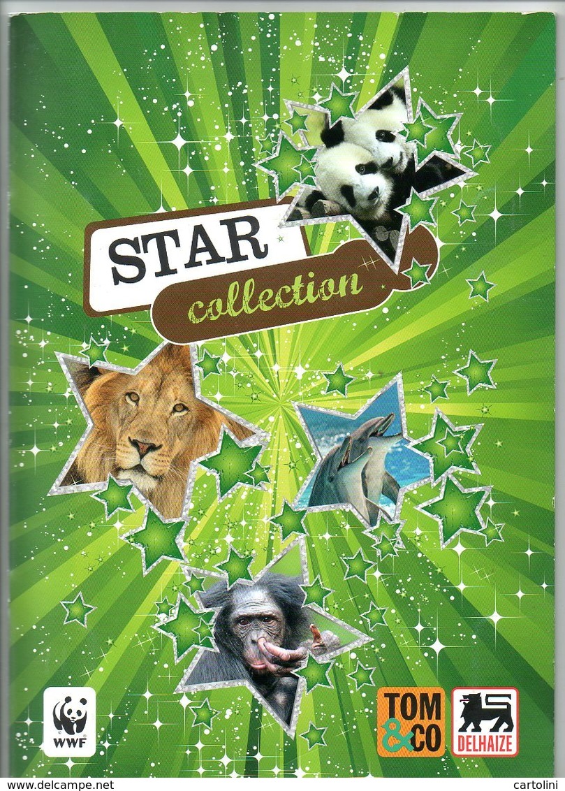 Star Collection Boek  Bevat Kaarten Cartes  Wilde Dieren Animaux Sauvages  Uitg. Oa WWF DELHAIZE Enz Etc - Andere & Zonder Classificatie
