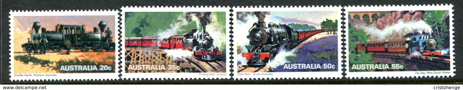 Australia 1979 Steam Railways Set MNH (SG 715-718) - Mint Stamps