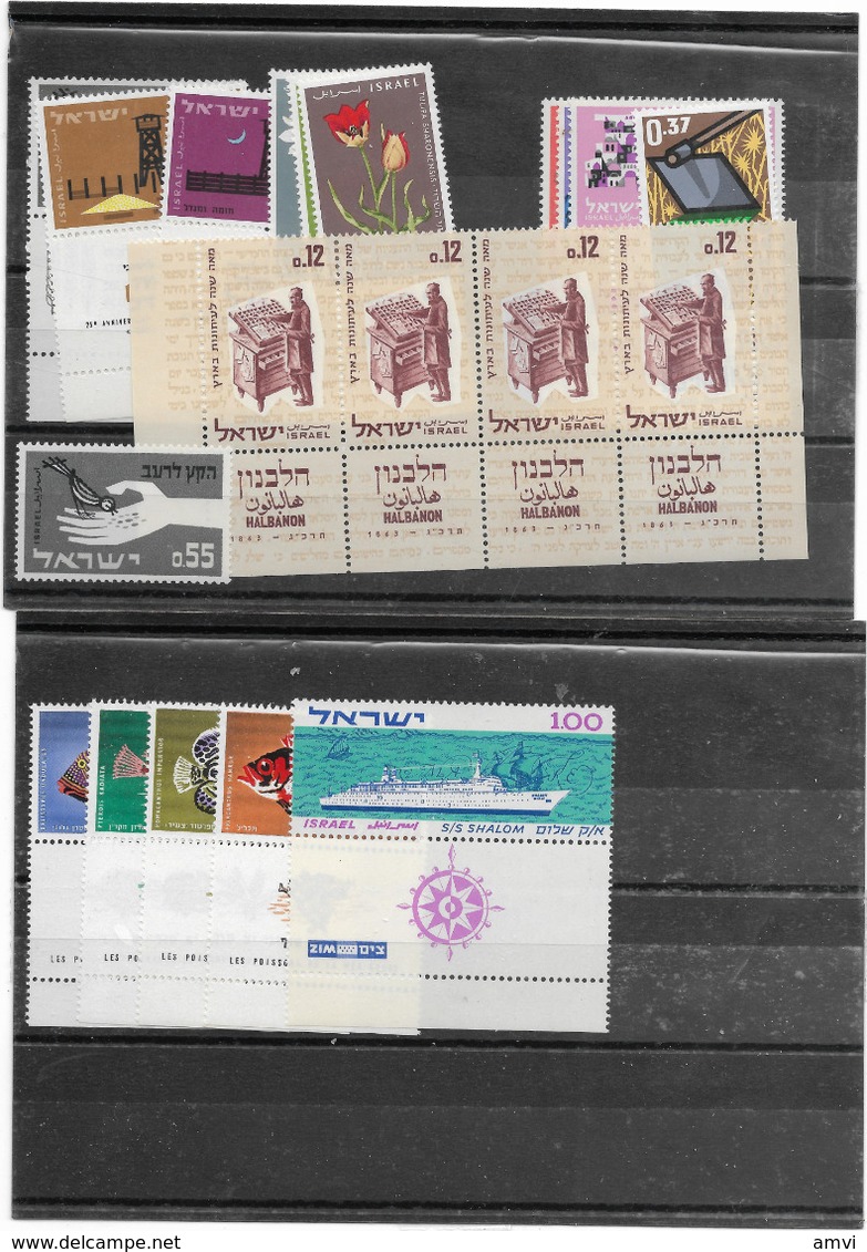 Israel Année 1963 Complete Neuve ** Avec Tab - Años Completos