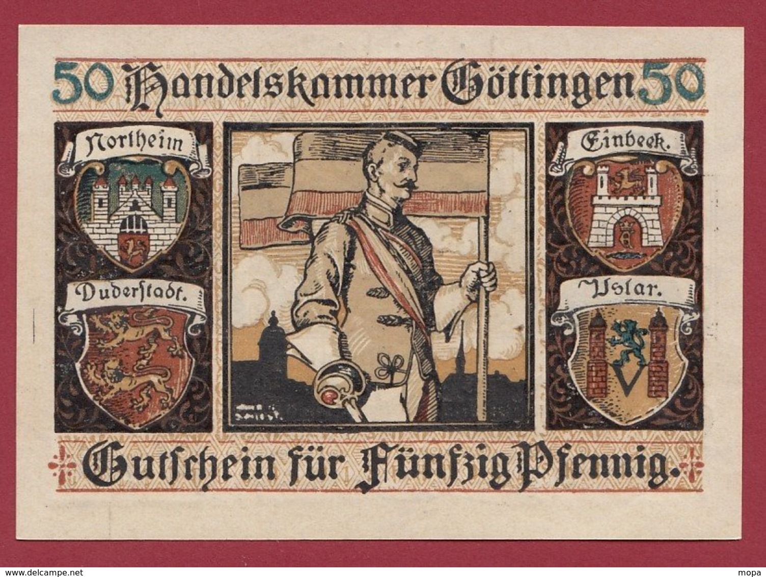 Allemagne 1 Notgeld  25 Pfenning Stadt Göttingen  (RARE) Dans L 'état N °4640 - Collections