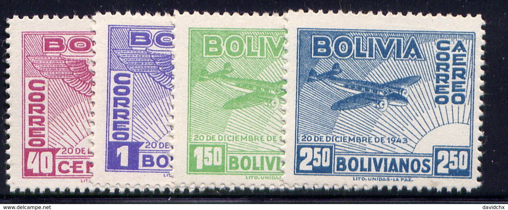 BOLIVIA, SET, NO.'S C96-C99, MH - Bolivia