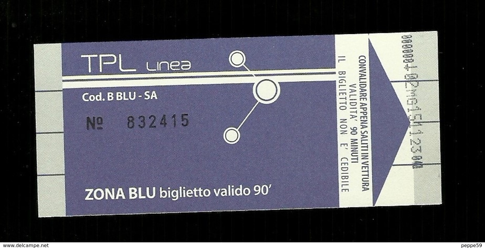 Biglietto Autobus Italia - ACTS Savona - 90 Minuti Zona Blu - Europa