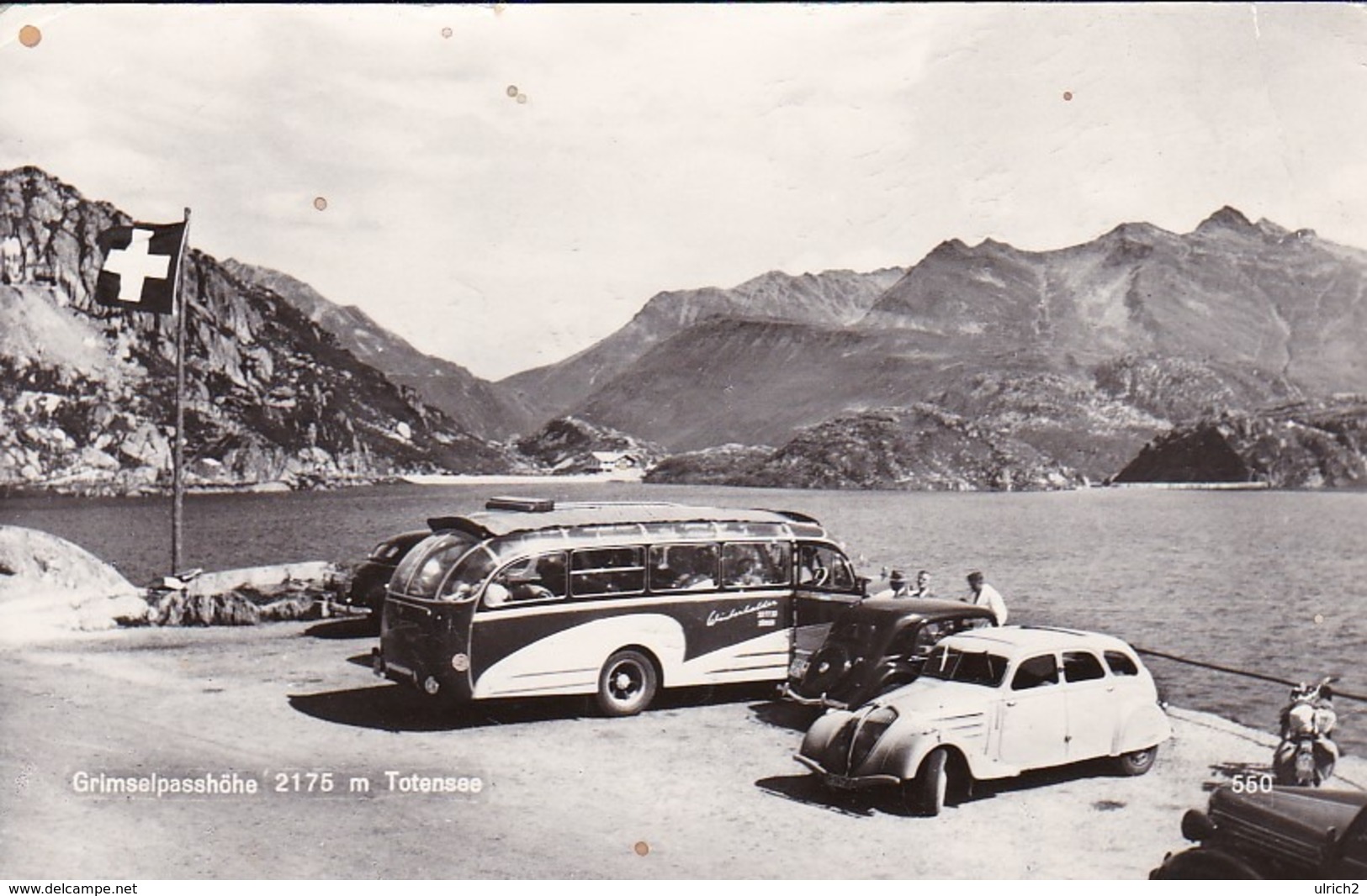 AK Grimselpass - Grimselpasshöhe - Autos Autobus - 1958 (43207) - Sonstige & Ohne Zuordnung