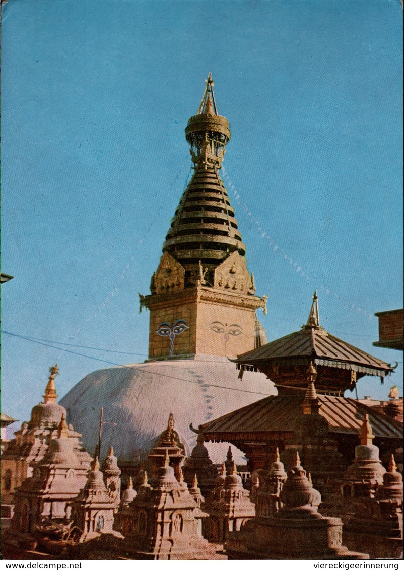 !  1974 Ansichtskarte Nepal, Temple, Religion - Népal