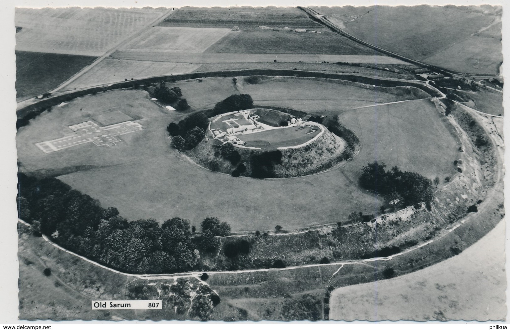 Old Sarum Ist Die älteste Siedlung Salisburys (Wiltshire, England) - Salisbury