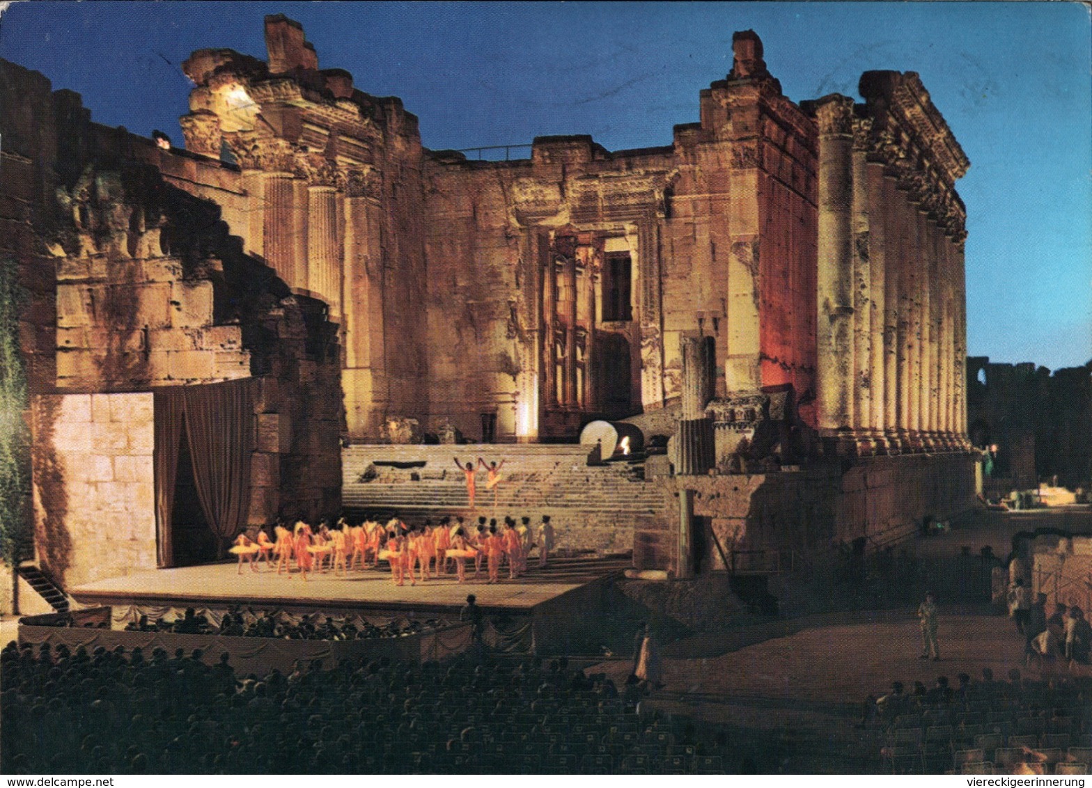 !  1971, Ansichtskarte Baalbeck, Festival Of Music And Dramatic Arts, Libanon - Libanon
