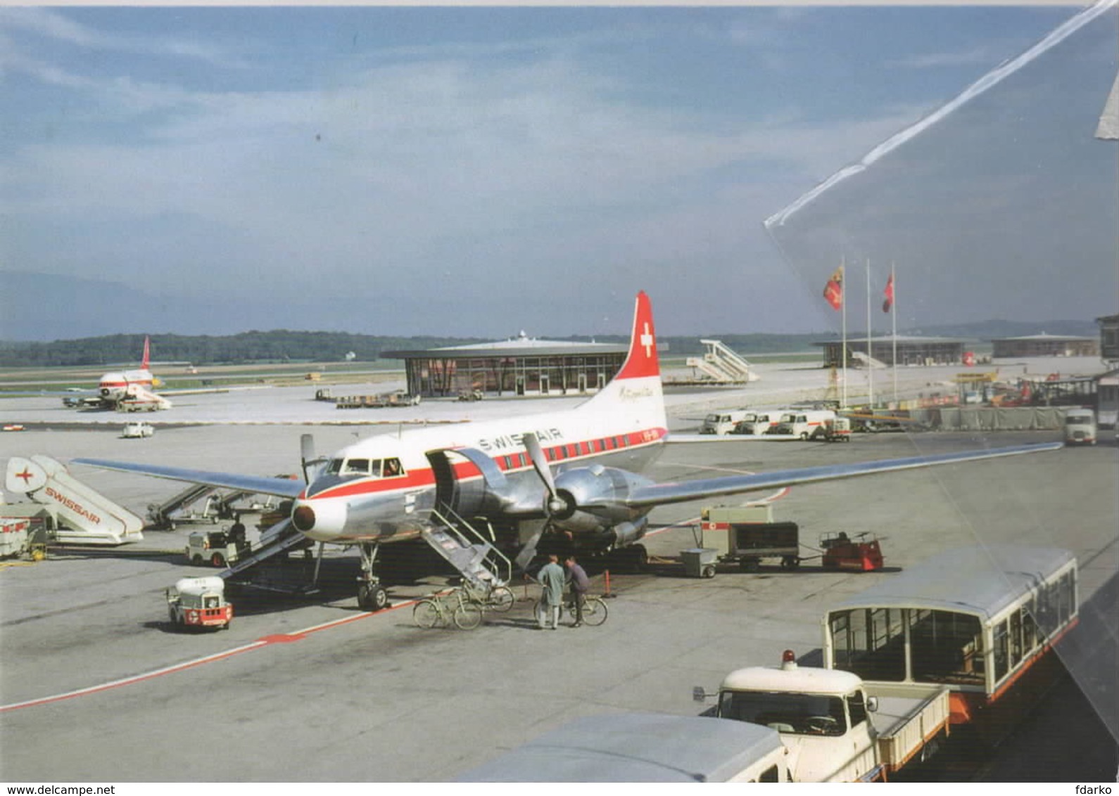 Swissair Airlines Convair 440-11 Metropolitan HB-IMN Aereo Aviation At GVA Airplane - 1946-....: Modern Era