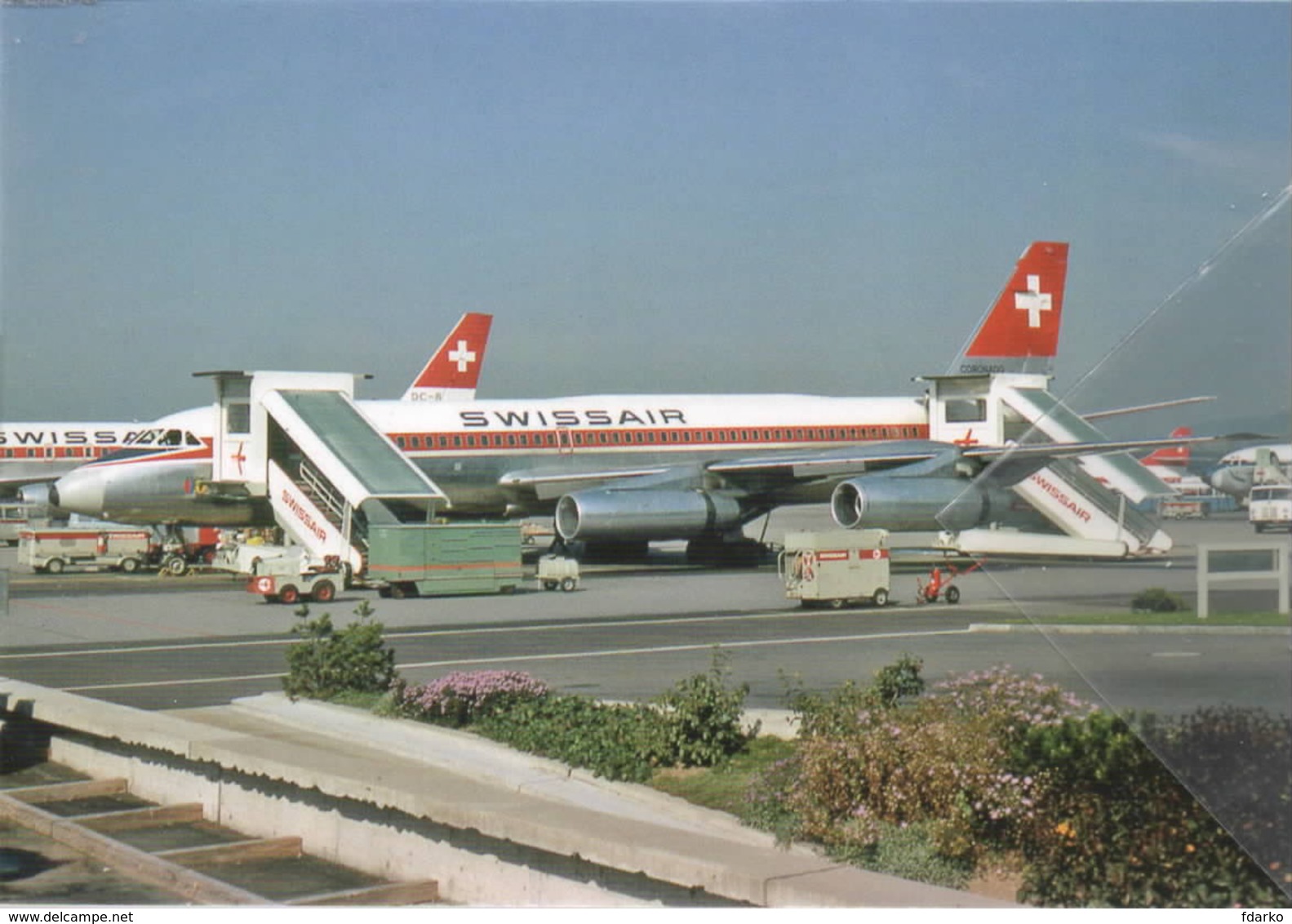 Swissair Airlines Convair 990A Coronado 30A  HB-ICF Aereo Aviation At ZRH Airplane - 1946-....: Era Moderna