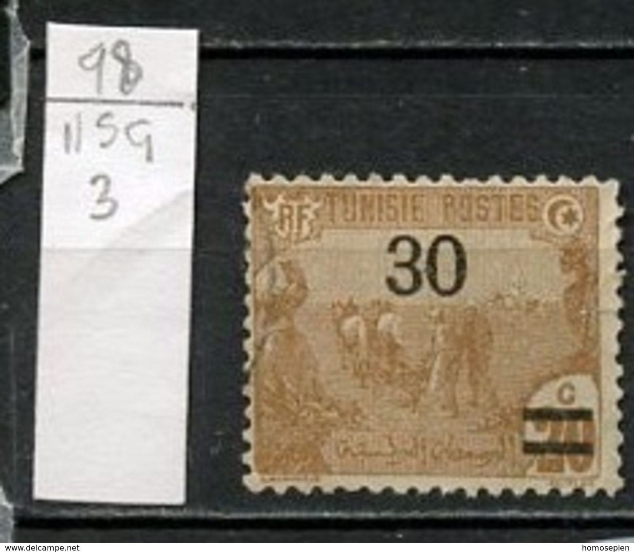 Tunisie - Tunesien - Tunisia 1923-25 Y&T N°98 - Michel N°93 Nsg - 30cs20c Laboureurs - Neufs