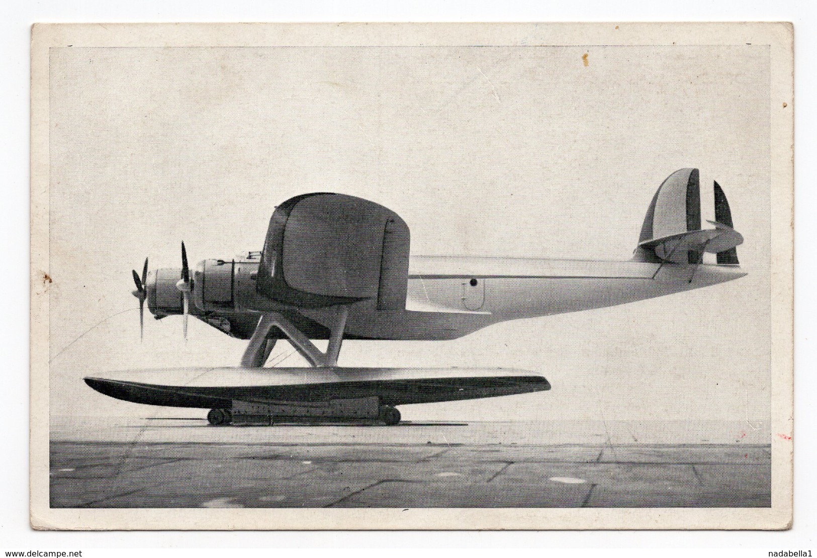 1930s ITALY, HYDROPLANE, ILLUSTRATED POSTCARD, MINT - Milano (Milan)