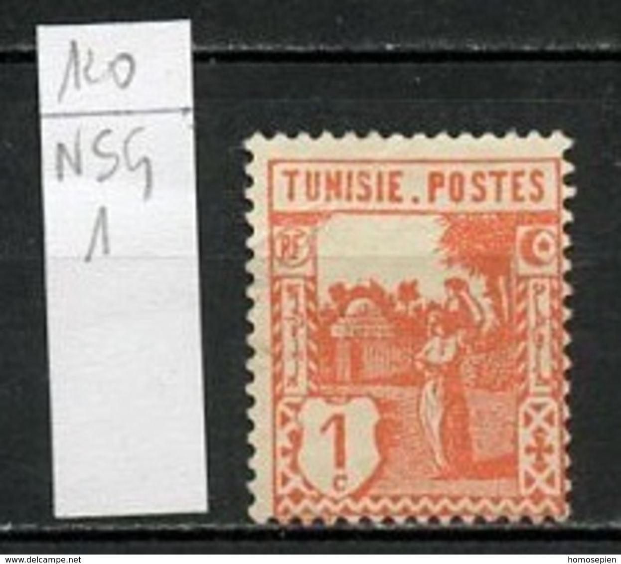 Tunisie - Tunesien - Tunisia 1926-28 Y&T N°120 - Michel N°120 Nsg - 1c Porteuse D'eau - Neufs