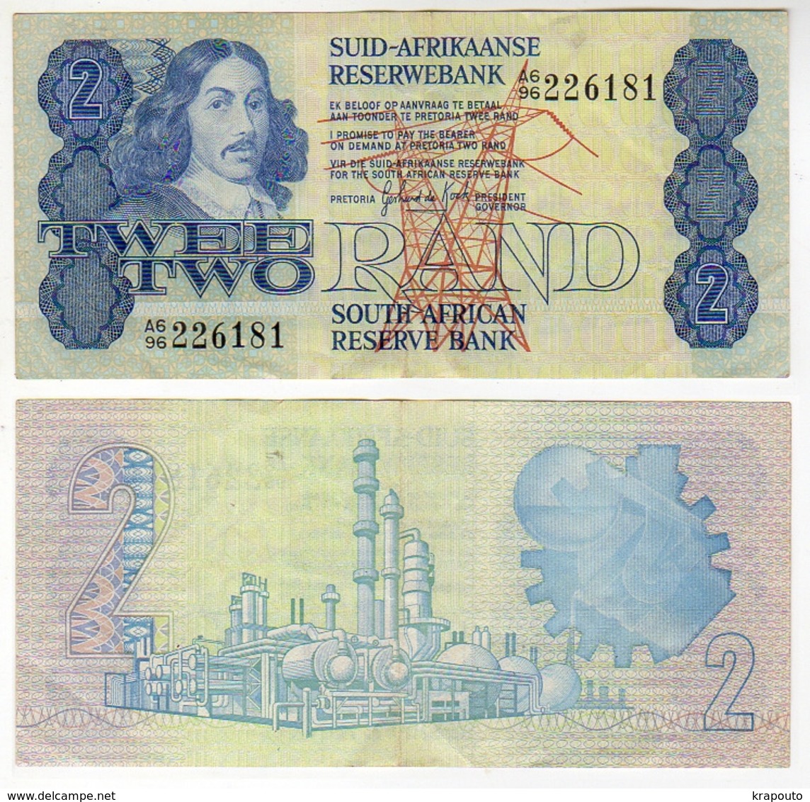 AFRIQUE Du Sud  Billet 2 Rands  Non Daté SUP/SPL - Afrique Du Sud
