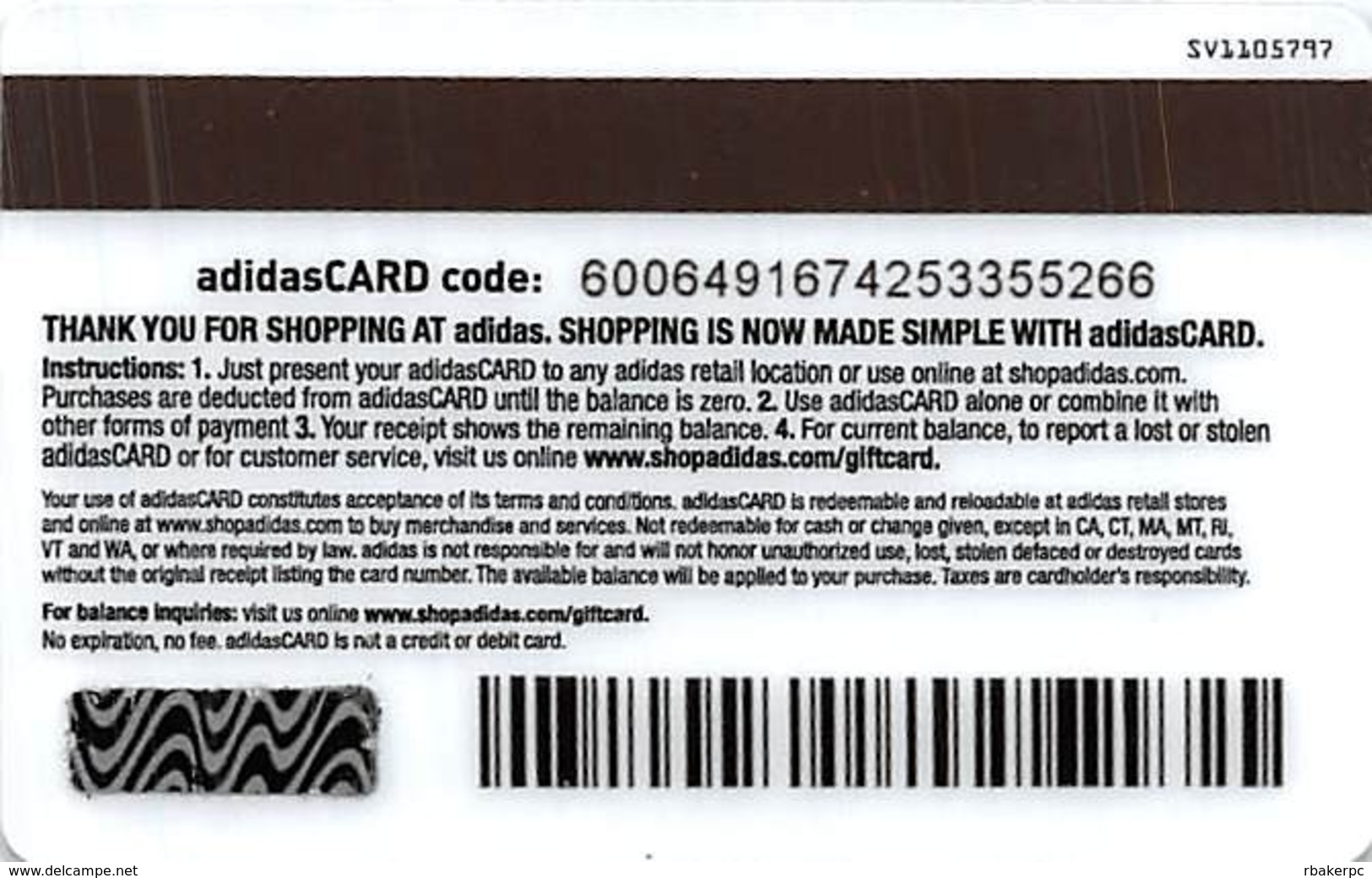 Addidas Gift Card - Gift Cards