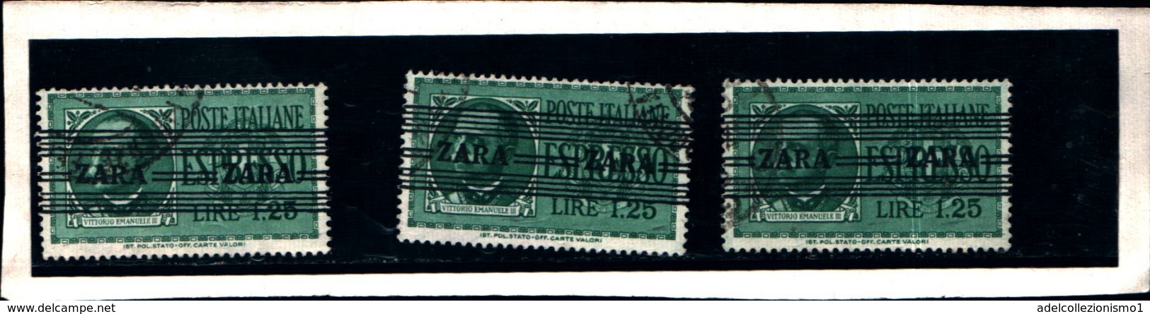 6949B) ITALIA- Zara, 1.25l. Sovrastampati Con Righe Orizzontali - ESPRESSI - 4 Novembre 1943-usato Un Pezzo - Deutsche Bes.: Zara