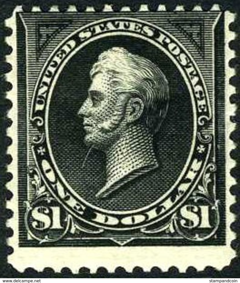 US #261 Mint Hinged $1 Perry From 1894 - Nuevos