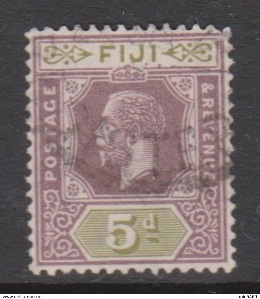 Fiji SG 236 1922 King George V 5d Purple And Green,used - Fidji (1970-...)