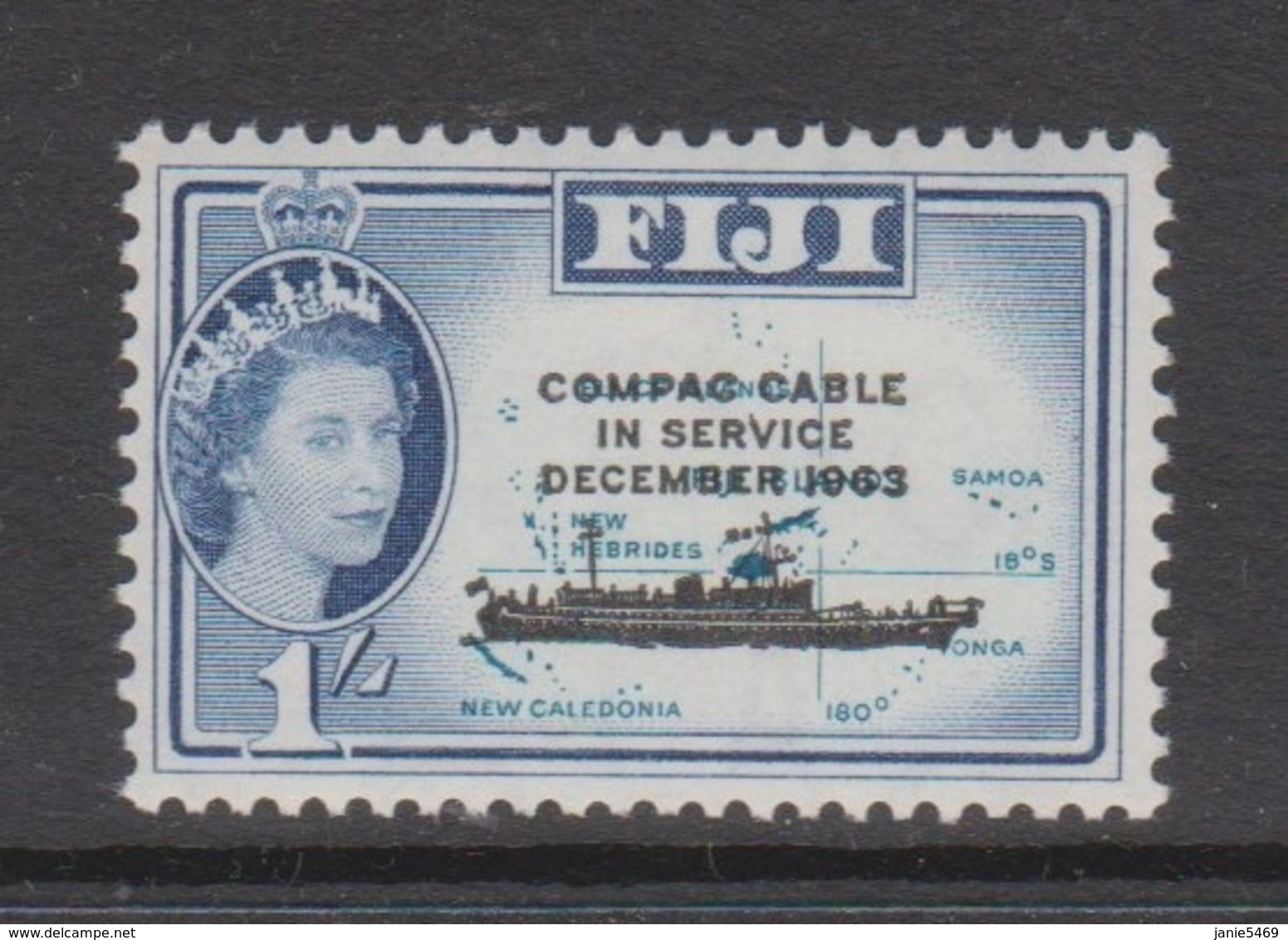 Fiji SG 335 1963 Opening Of COMPAC Cable ,mint Never Hinged - Fiji (1970-...)