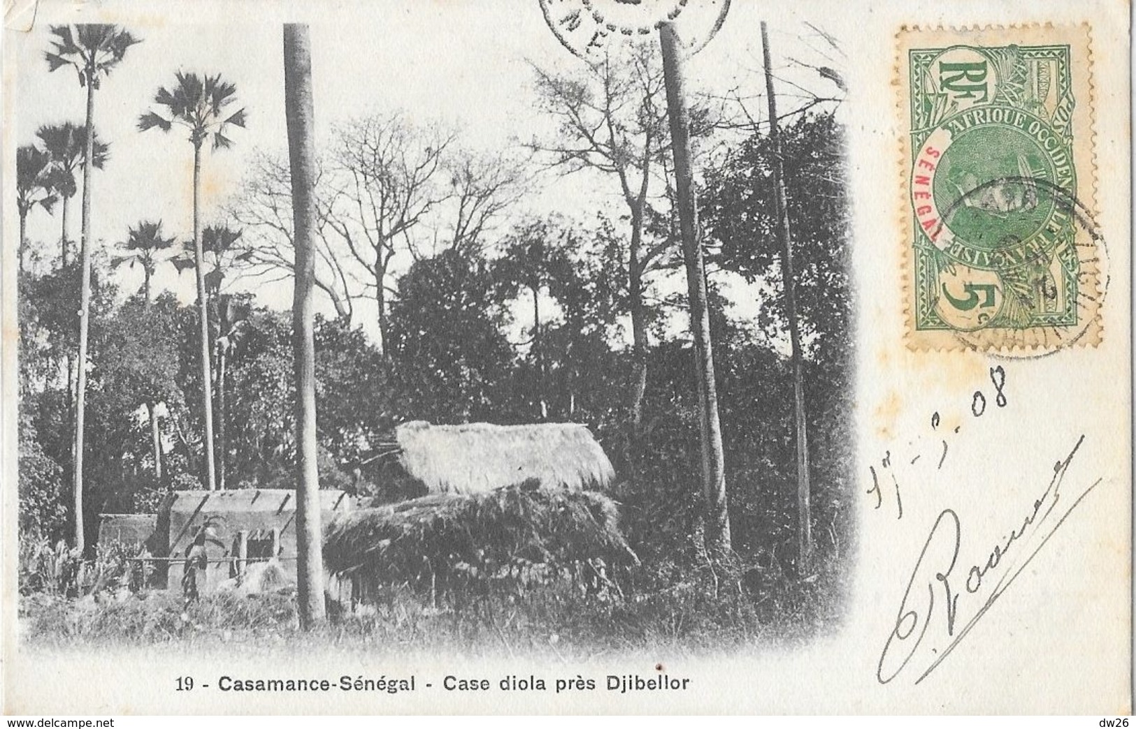 Casamance Sénégal - Case Viola Près Djibellor - Carte N° 19 - Senegal