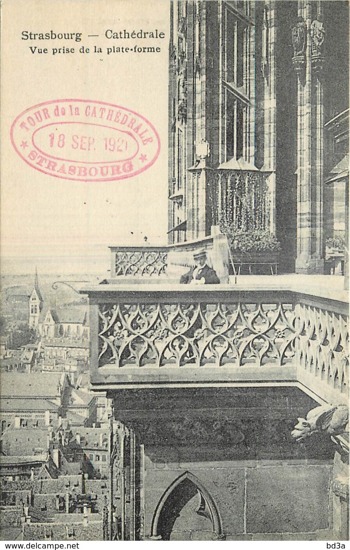 67 - STRASBOURG - CATHEDRALE PRISE DE LA PLATEFORME - Strasbourg