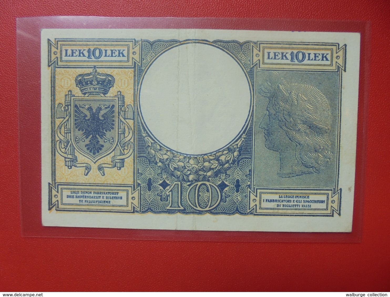 ALBANIE 10 LEK 1940 CIRCULER BELLE QUALITE (B.6) - Albania