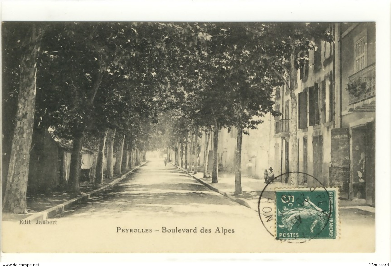 Carte Postale Ancienne Peyrolles - Boulevard Des Alpes - Peyrolles