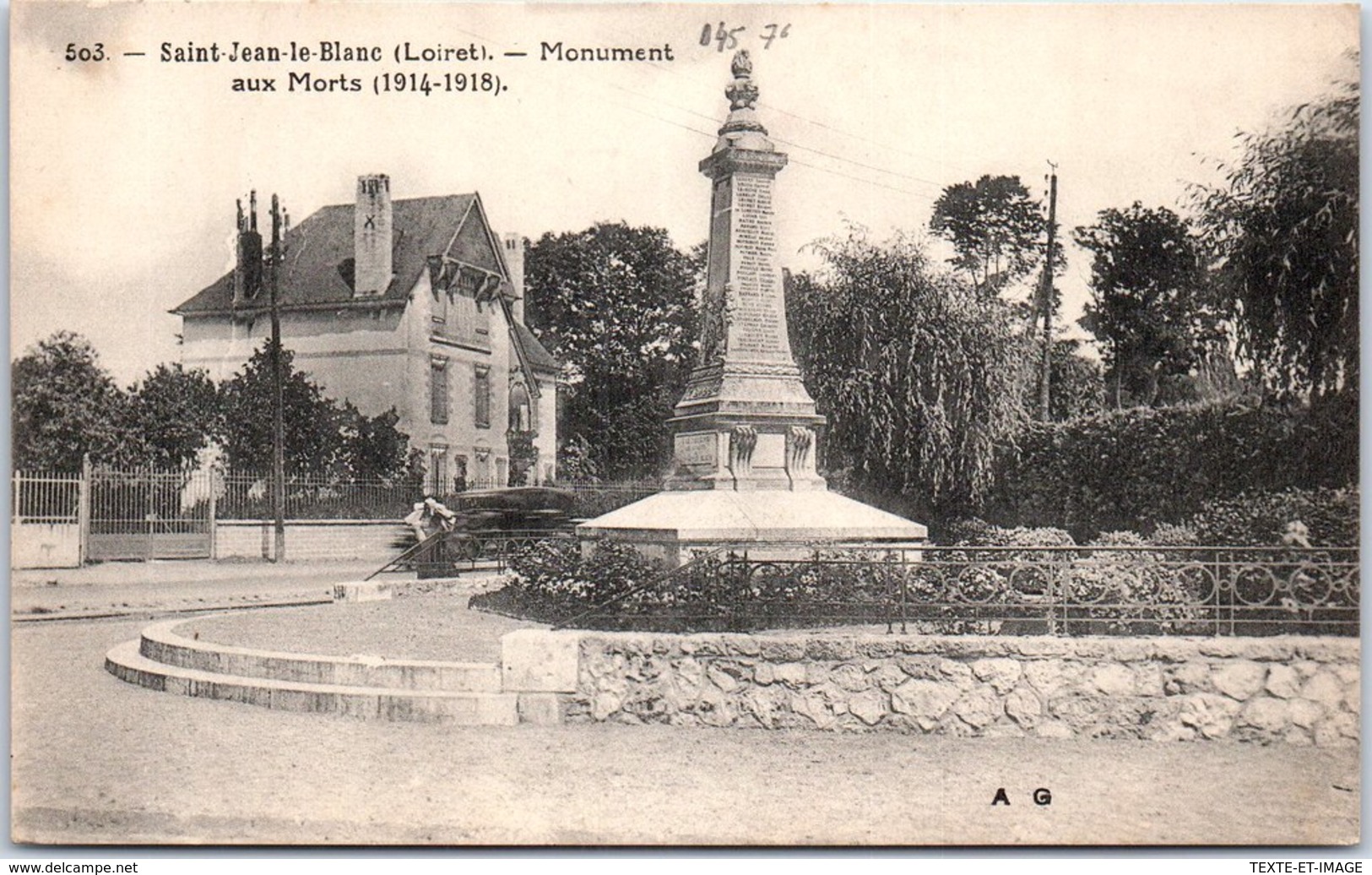 45 SAINT JEAN LE BLANC - Monument Aux Morts - Autres & Non Classés