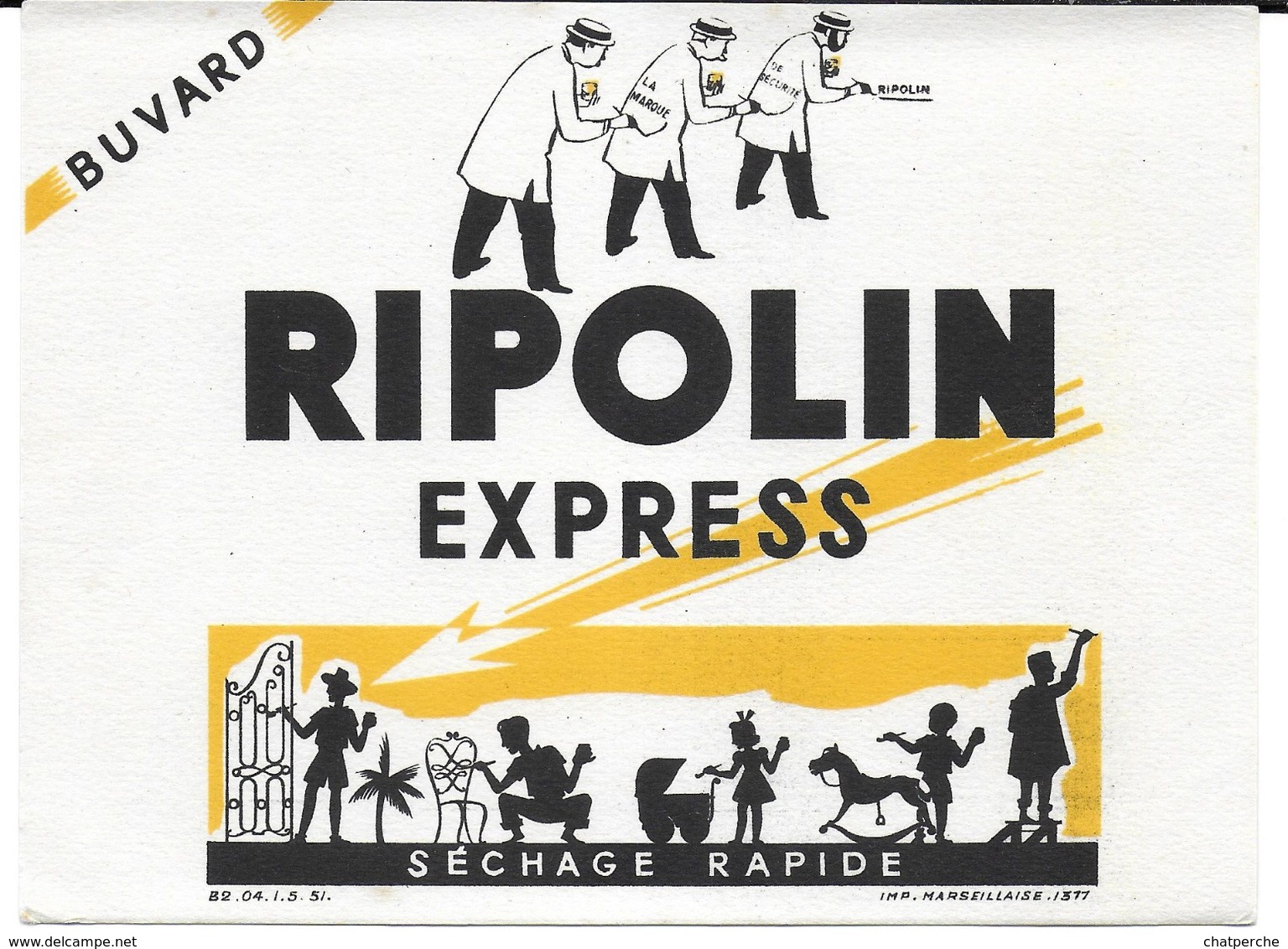 BUVARD BLOTTING PAPER PEINTURE RIPOLIN EXPRESS SÉCHAGE RAPIDE - Peintures