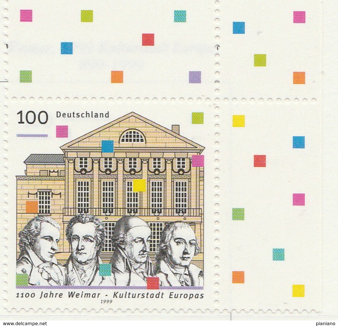 PIA - GER- 1999 : 11° Centenario Di Weimar - Città Europea Della Cultura 1999  - (Yv 1860) - Nuovi