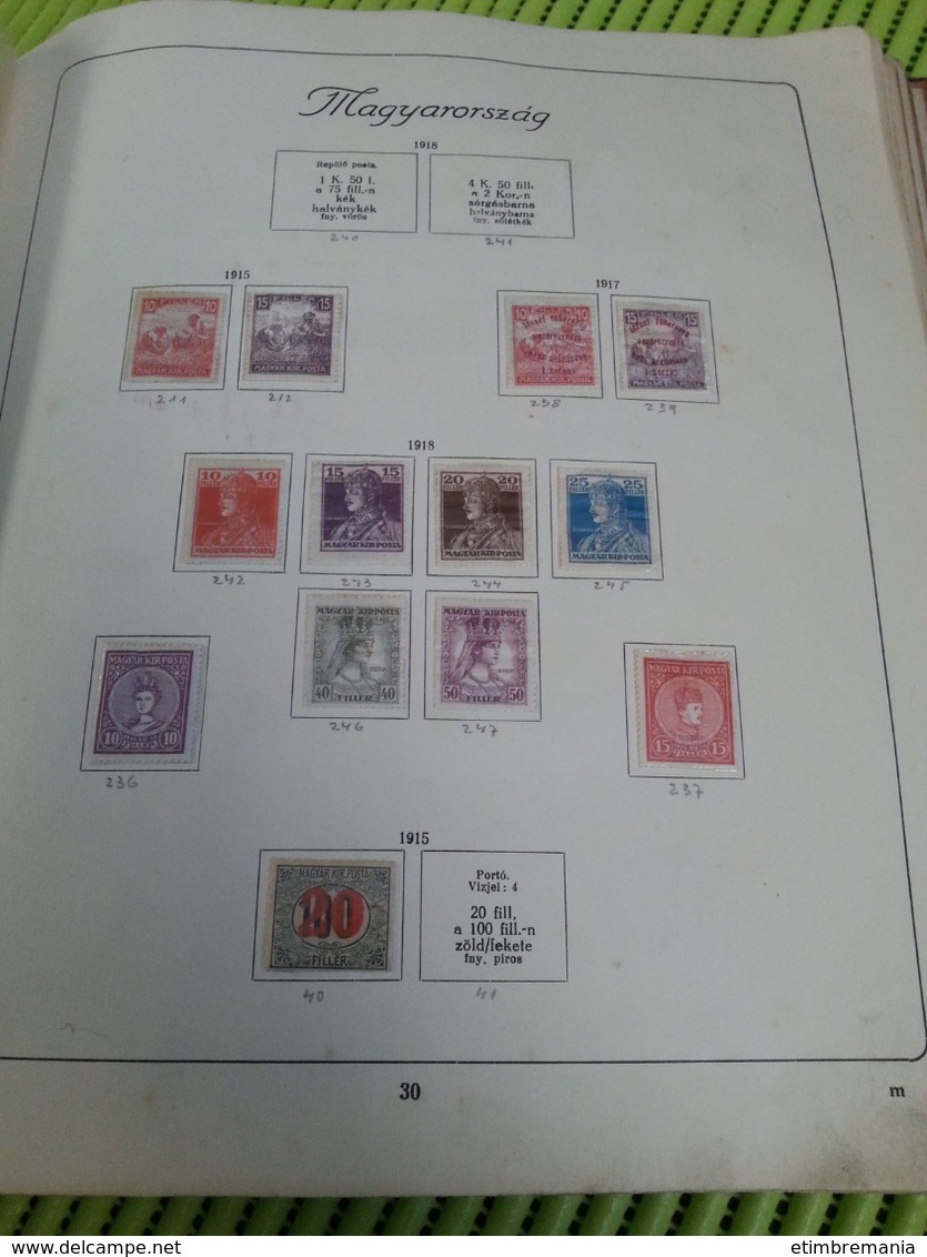 LOT N° etimbre 803 HONGRIE . 1900 / 1945 tres belle collection de semi mod. neufs ** ou obl. forte cote