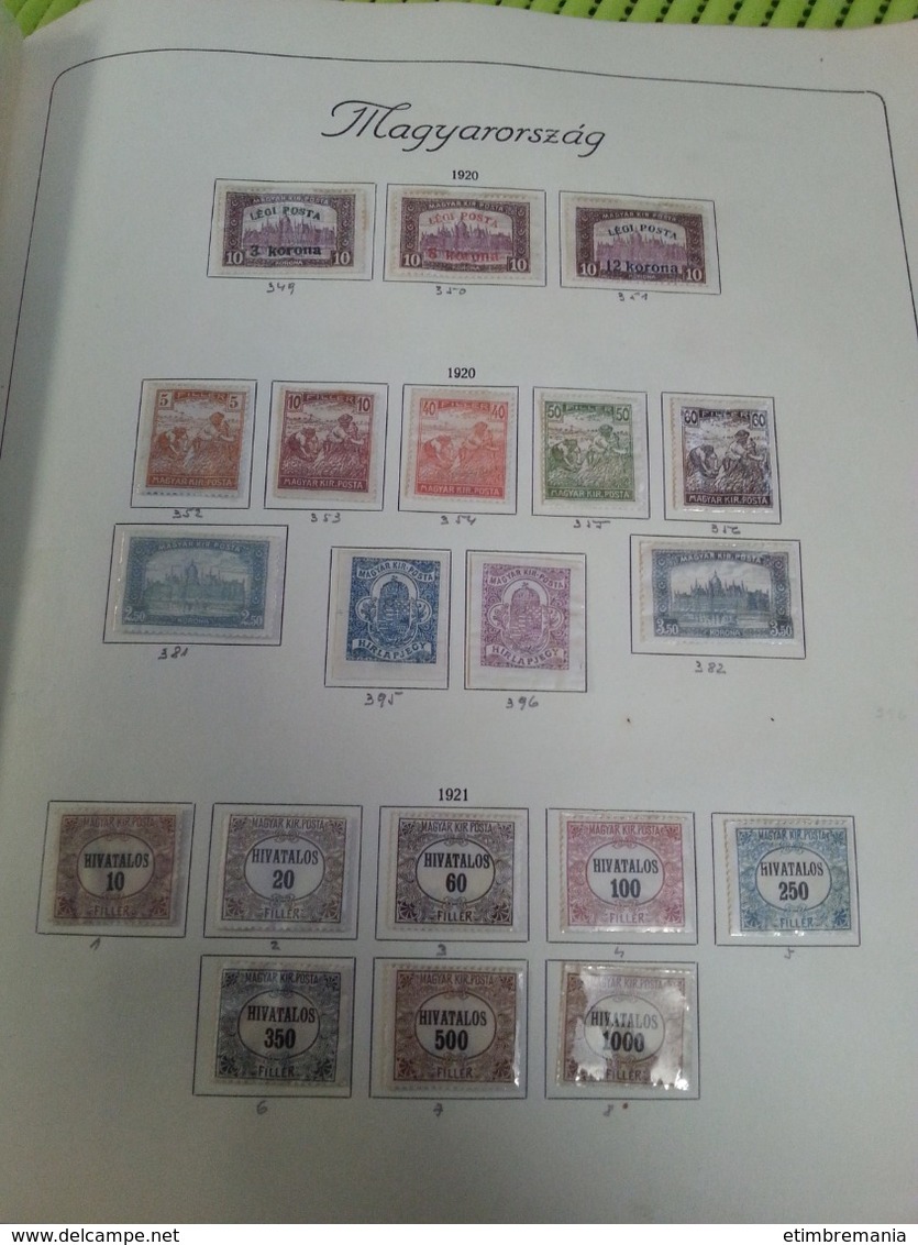 LOT N° etimbre 803 HONGRIE . 1900 / 1945 tres belle collection de semi mod. neufs ** ou obl. forte cote