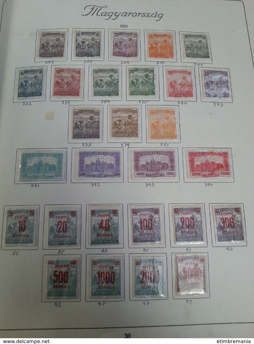 LOT N° etimbre 803 HONGRIE . 1900 / 1945 tres belle collection de semi mod. neufs ** ou obl. forte cote